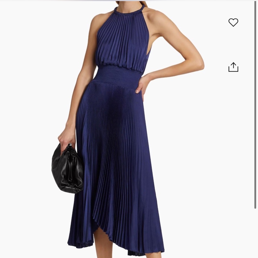 Alc Renzo II pleated midi dress
